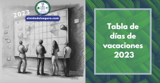 Tabla Dias de Vacaciones 2023