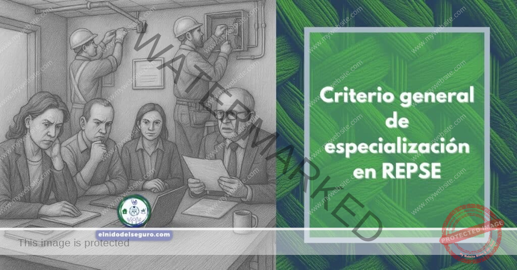 Criterio general de especialización en REPSE