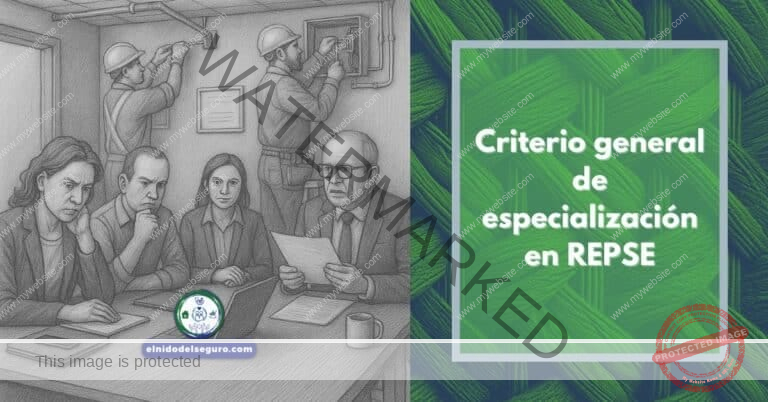 Criterio general de especialización en REPSE