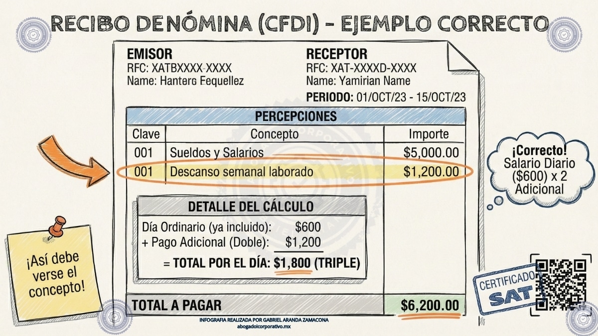 Como se debe pagar un descanso laborado