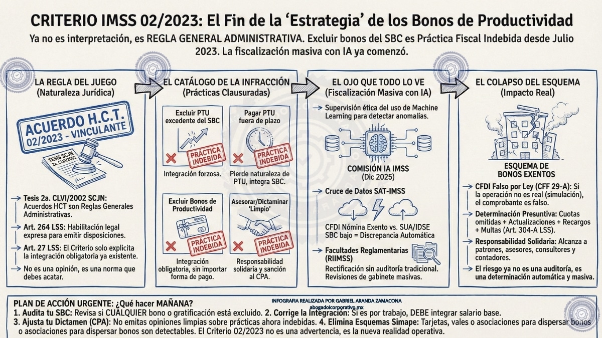 Criterio IMSS Bono Productividad Integración SBC Obligatoria Criterio IMSS Bono Productividad Integración SBC Obligatoria