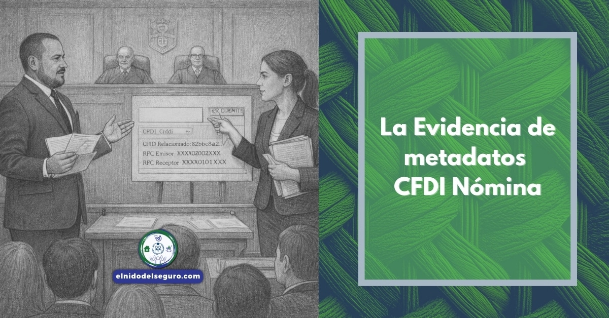 La Evidencia de metadatos CFDI Nómina