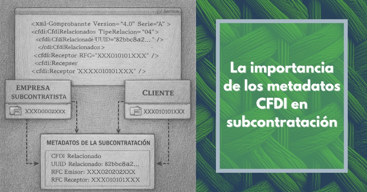 La importancia de los metadatos CFDI en subcontratación