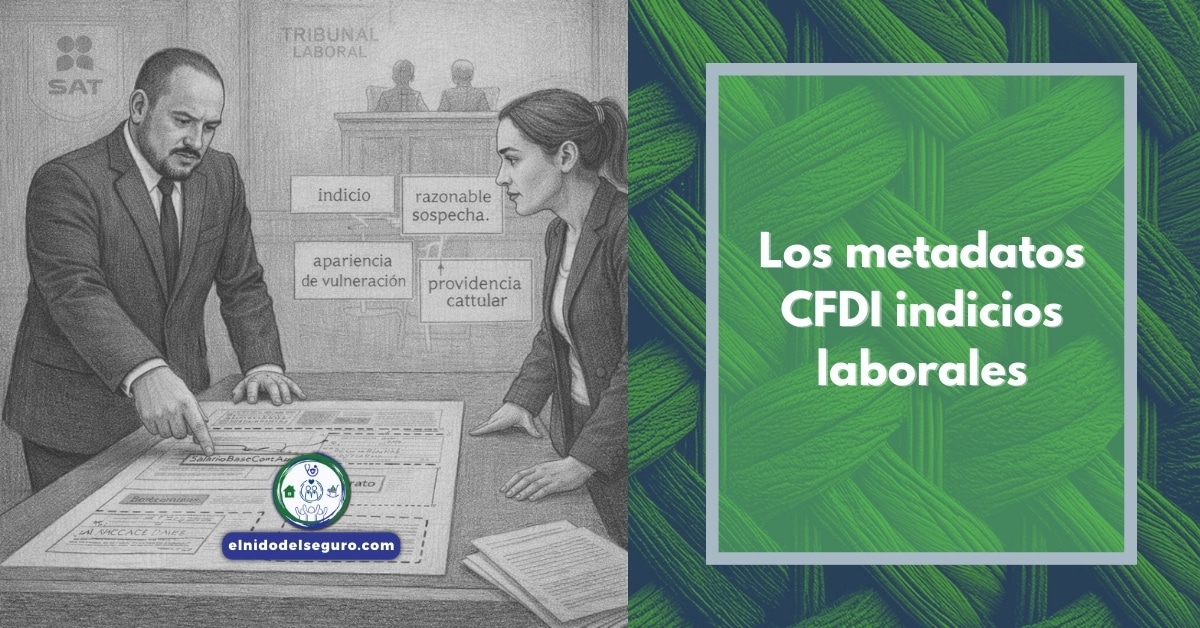 Los metadatos CFDI indicios laborales