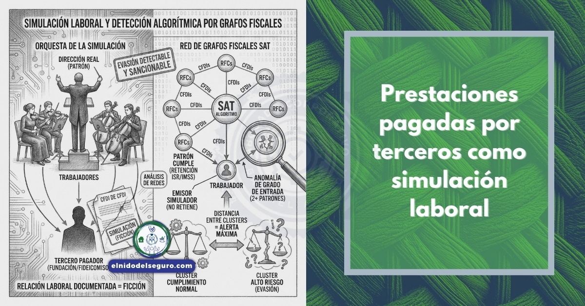 Prestaciones pagadas por terceros como simulación laboral